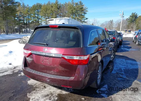 2012 Honda Odyssey Ex-L z USA, uszkodzony, nr VIN 5FNRL5H62CB031664